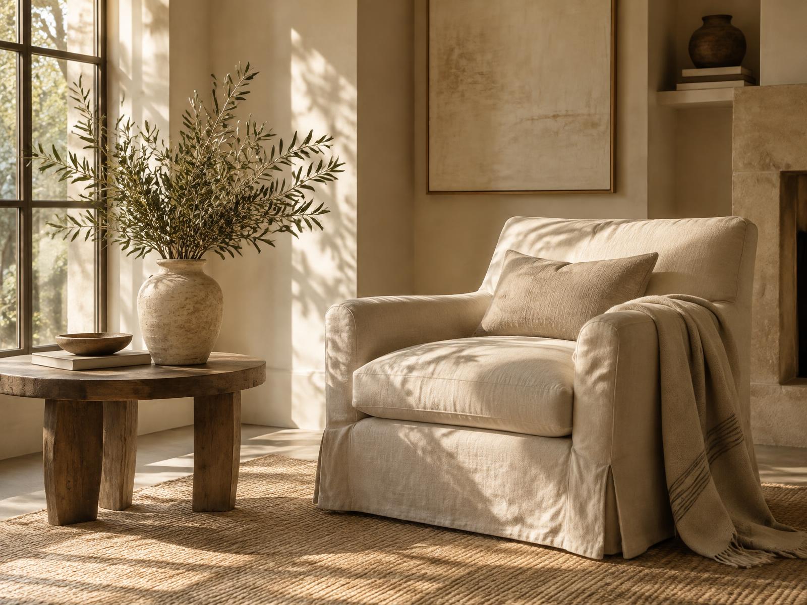 A calm, light-filled family home interior